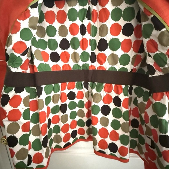 J CREW Womens Orange Linen Blend Blazer Jacket Size 4 Vintage - Y2K - Fall - Picture 5 of 5